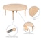 Flash Furniture Round 45 W, 45 L, 23.75 H, Plastic, Steel, Brown YU-YCX-0053-2-ROUND-TBL-NAT-R-GG - alternate 4